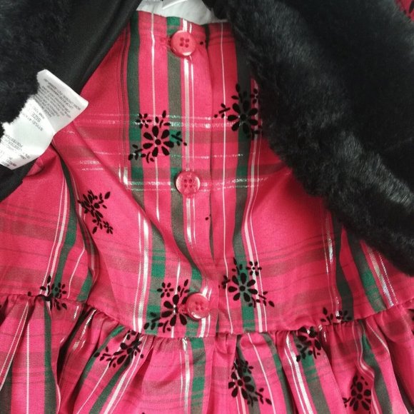 Pippa and Julie Girls Dress Christmas Plaid Red Green Vest Size 2T‎ New - Picture 7 of 10